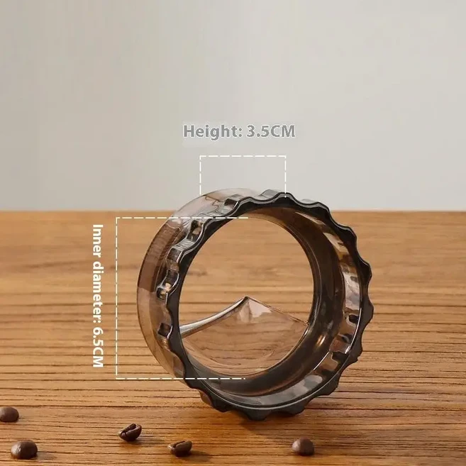 모카포트용 커피 탬퍼 회전식 파우더 도징 링 디스트리뷰터 레벨러 ABS 등급 소재 에스프레소 도구