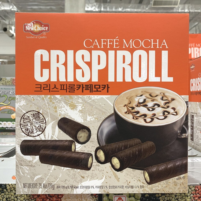 뉴초이스 크리스피 롤 카페 모카, 720g, 1개