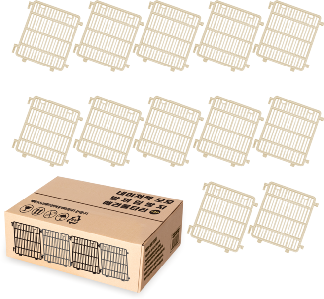 네이처펫 반려동물 모모 발끼임방지 울타리 12p, 아이보리