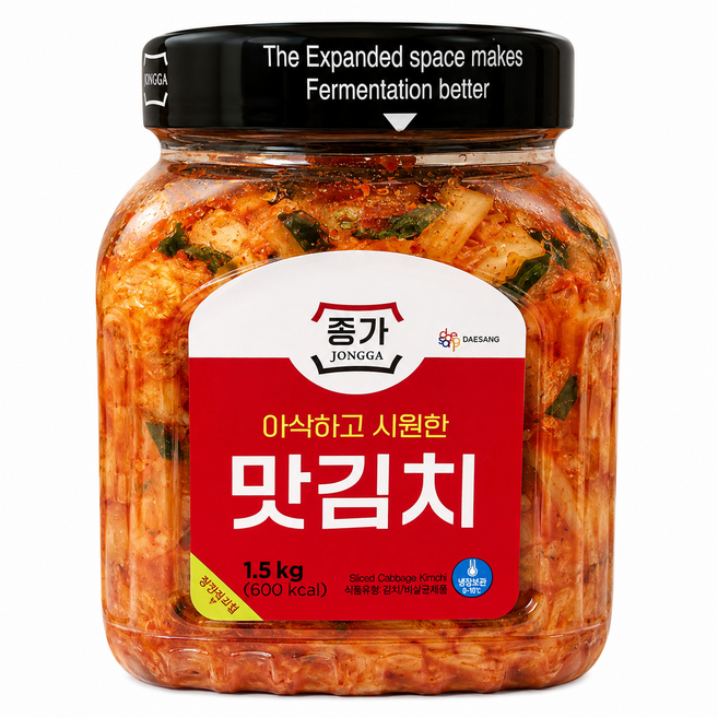 종가집 맛김치 썰은 김치 배추김치, 1.5kg, 2개