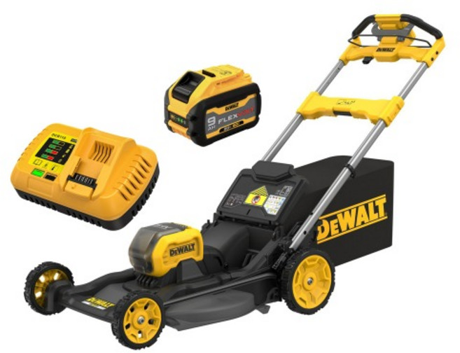 디월트 60V MAX FLEXVOLT 브러쉬리스 잔디깎이 DCMWSP550X1 9.0Ah 배터리 1개 세트 제초기 정원 잔디관리