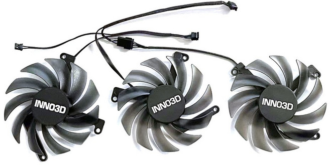 INNO3D GEFORCE RTX3080TI 85MM X3 4PIN 그래픽 카드용 NG 12915S CF 3090 선풍기 GPU