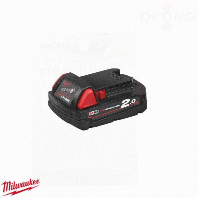 밀워키 리튬이온배터리 M18B2 18V 2.0AH