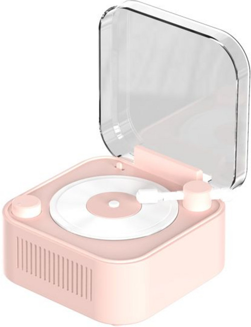 블루투스 스피커 레트로 휴대용 빈티지 CD 플레이어 하이파이 MP3 음악 지지대 TF U 디스크 AUX, 3.Pink, [03] Pink