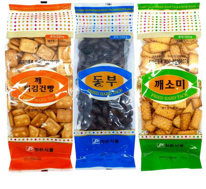 깨튀김건빵+동부+깨소미, 1개