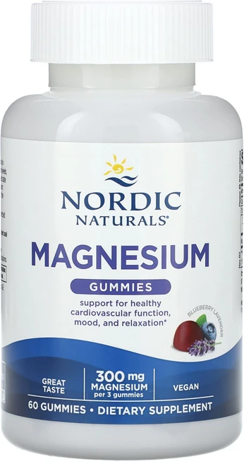 Nordic Naturals 마그네슘 구미젤리 블루베리 라벤더 300mg 구미젤리 60개(구미젤리 1개당 100mg), NordicNaturals마그네슘구미젤리블루베리라벤더3, 1개, 60정 - 쿠팡