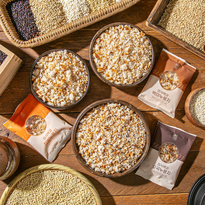 1인분씩 간편하게! 개별포장 누룽지 3종, 1개, 1.5kg