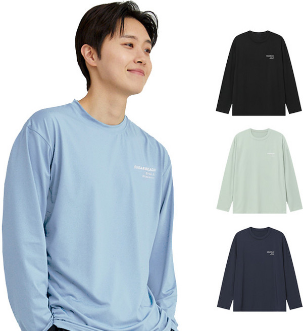 슈가비치 남여 공용 긴팔 래쉬가드 상의 BH25-01 수영복