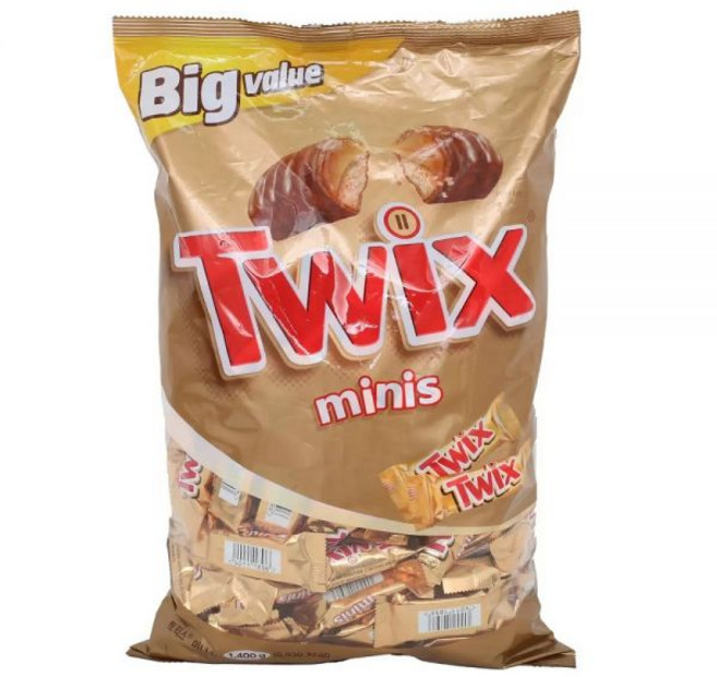 트윅스 미니스 빅백 초콜릿 1400g 개별포장 대용량, 1.4kg