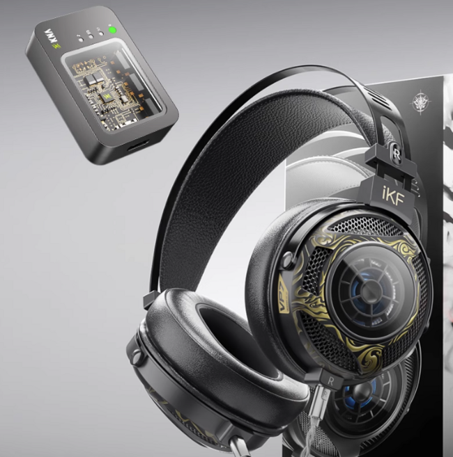 iKF VP7 유선 헤드셋 게이밍 헤드폰 60mm 노이즈캔슬링 경량화 고음질 IPX4급방수 IP5X급방진 트루펙트, VP7(3.5mm마이크)-블랙