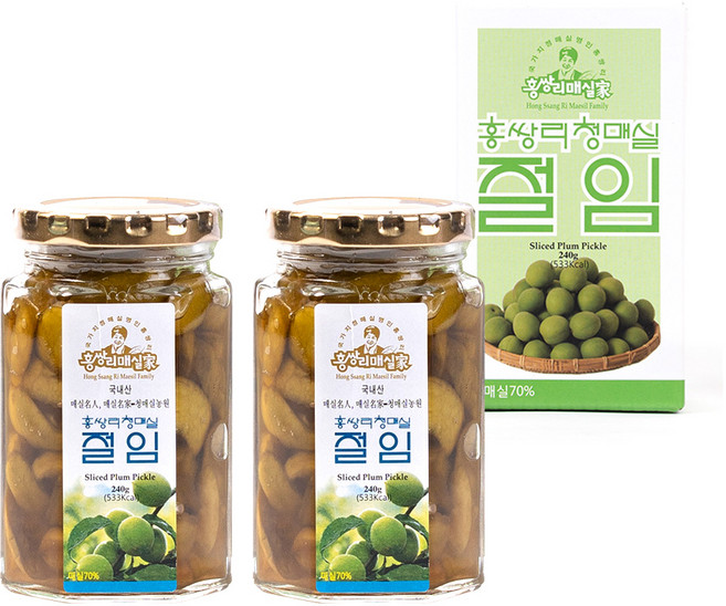 식품명인 홍쌍리 청매실농원 매실장아찌, 240g, 2개