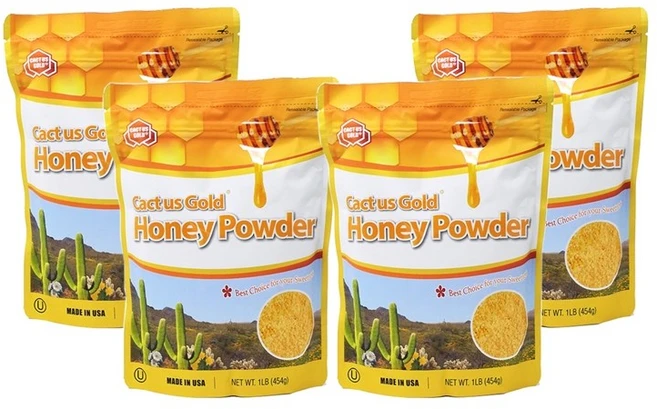 미국 아리조나 선인장 허니파우더 꿀가루 4개x454g/Arizona Honey powder 16oz, 4개, 454g - 쿠팡