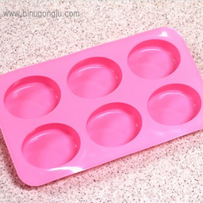 타원 6구 실리콘몰드, 1개