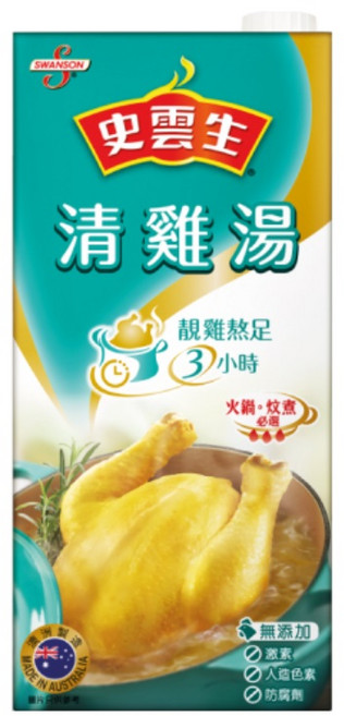 史雲生 清雞湯 嚴選雞湯熟成3小時 無添加, 1個, 1L