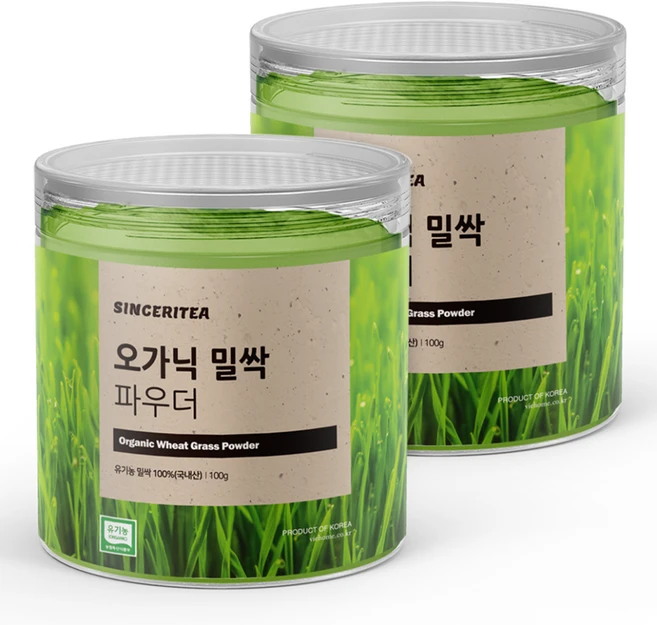 신서리티 오가닉 밀싹 파우더, 2개, 100g - 쿠팡