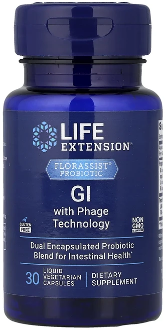 몸관리하세요 겨울입니다 Life Extension Florassist® 프로바이오틱 파지 기술 및 위장관 자극 액상 베지 캡슐 30정 특별관리진행, LifeExtensionFlorassist프로바이오틱파, 1개 - 쿠팡