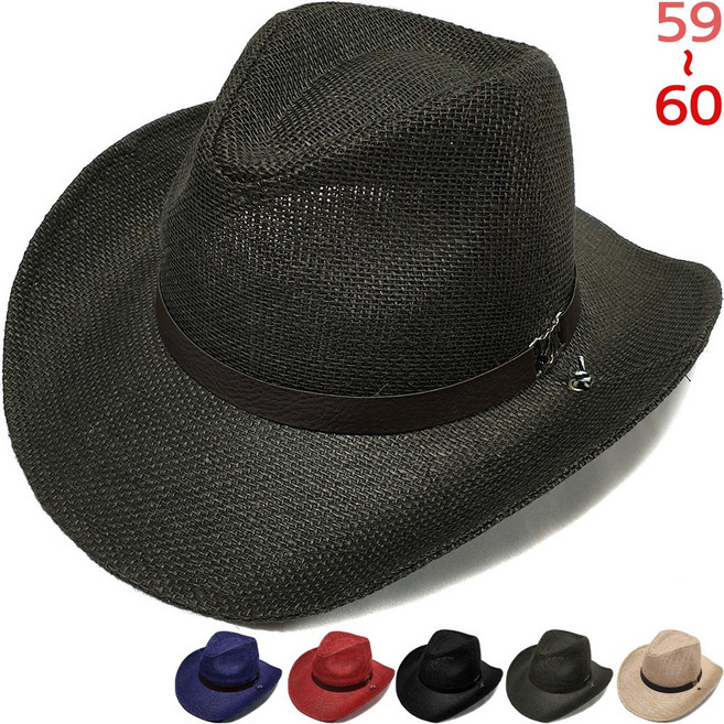 이럭셔리클럽 빅사이즈 (60호) 마 카우보이 등산 여름 모자-CAP180416