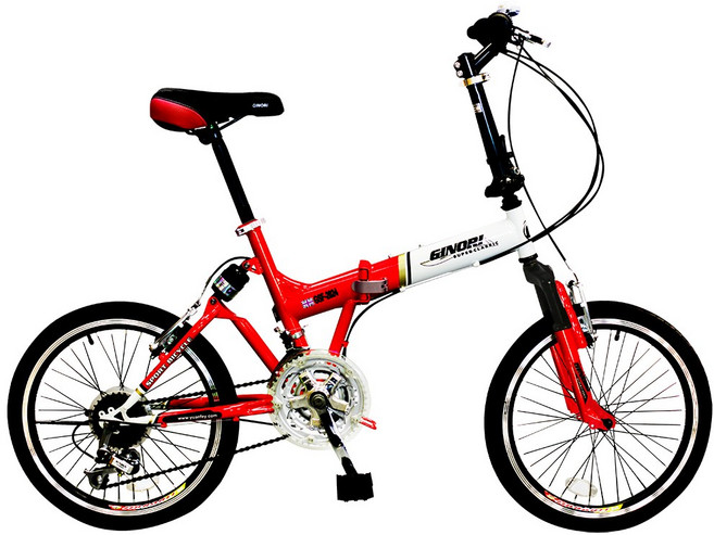 BIKEDNA G3 LITE SP 20吋24速前後避震款折疊自行車 融合登山車的輕越野OFROAD與折疊機動便利性全, 紅色, 1個