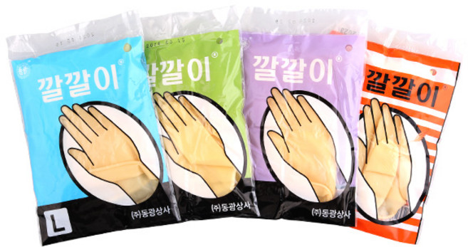 동광 깔깔이장갑 미용장갑(1ea) 염색장갑 라텍스장갑, 아이보리(M), 1개
