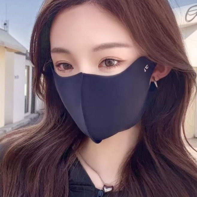 루핏 자외선 차단 쿨 스포츠 골프 마스크, 핑크+라이트그레이+다크그레이 3개 1세트, 1개