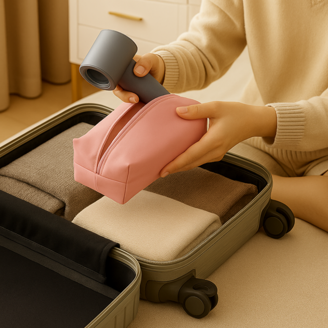 우핑엘 다용도 드라이기 고데기 여행용 파우치 가방