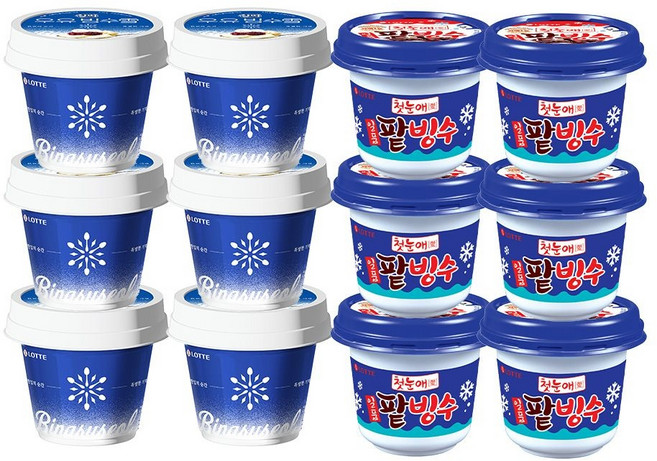 찰떡우유빙수설 250mlx6 + 일품 팥빙수 240mlx6