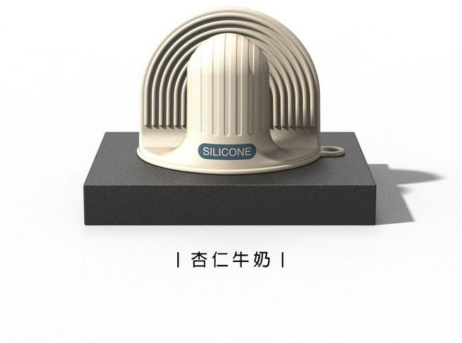 矽膠隔熱手套, 1個, 杏仁奶  | 加厚升級款,2入, 杏仁奶
