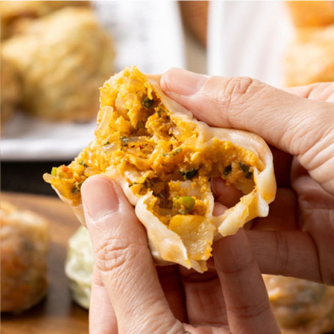 유별난 얇은피 수제만두 만두 손만두 김치 33알 + 고기 33알, 1.25kg, 2개