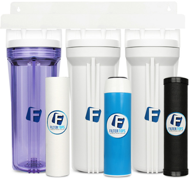 필터탑스 녹물제거 10인치 하우징 정수기 DIY 세트 녹물 염소 유충 제거 15A, 3단조립 전체세트, 1개