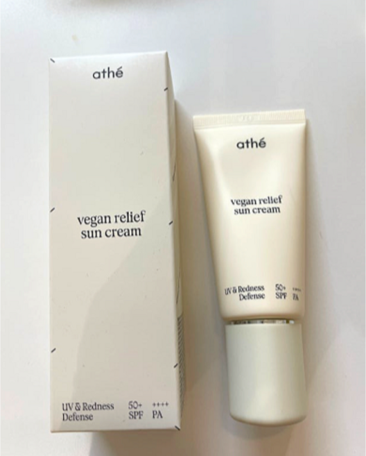 백탁없는 아떼 비건 릴리프 무기자차 선크림 50ml 논나노 톤업 선로션, 2개