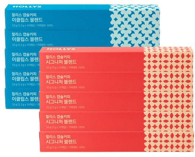 [할리스] 캡슐커피 시그니처 50캡슐+이클립스 50캡슐, 1개