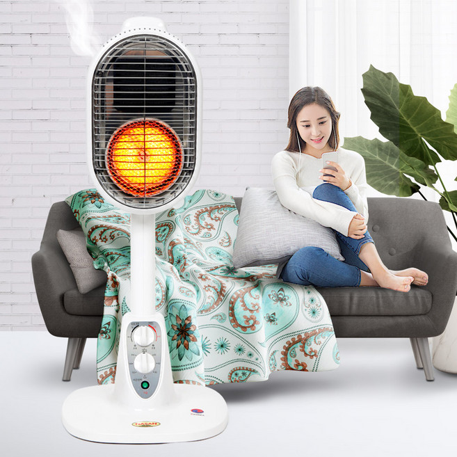 NASAN 가습형 온풍히터(NS-6600) 전기히터 전기난로 온풍기 가습+온풍히터