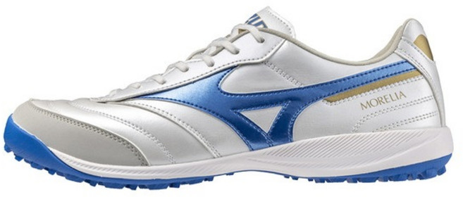 미즈노 모렐리아 살라 프로 TF Q1GB241325 화이트_블루 풋살화 야외용 일본직수입