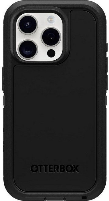 OtterBox 오터박스 아이폰 15 프로 (전용) 디펜더 시리즈 XT 투명 케이스 - 다크 사이드 (블랙/투명) 스크린리스 견고함 MagSafe에 스냅 랜야드 부착 55091