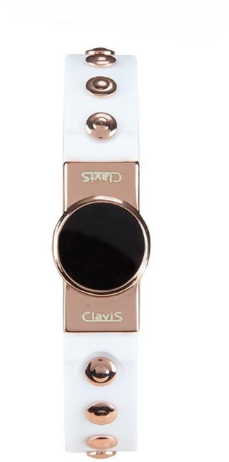 클라비스 건강팔찌 히어로 화이트로즈골드, 1개