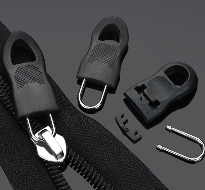 지퍼 수리 잠금장치 10P, 상품선택, 블랙, 10개, 블랙