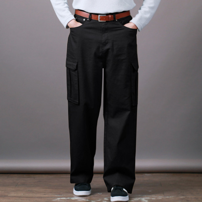 스댕클럽 남성용 데일리 와이드 카고 면바지 SBJ0291