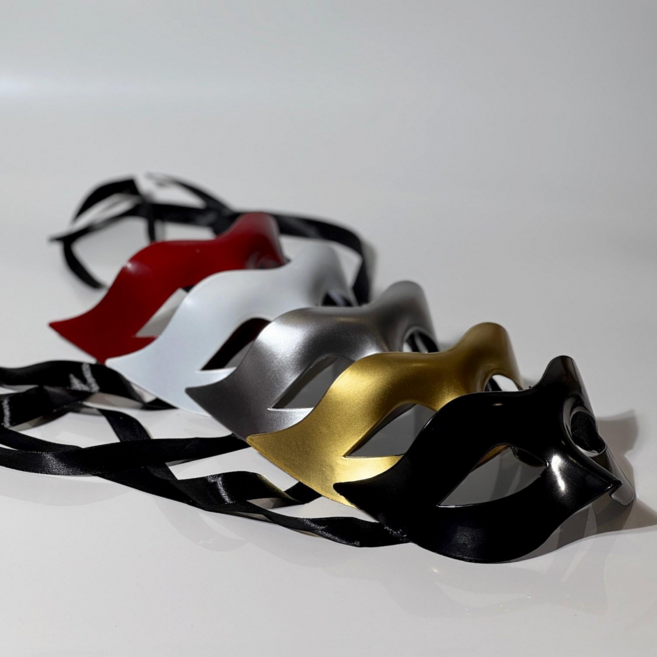 더바몰 무도회 반가면 할로윈 가면 코스프레, B타입, 1개, 실버