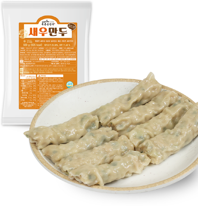 [북촌손만두] 새우만두, 3개, 500g