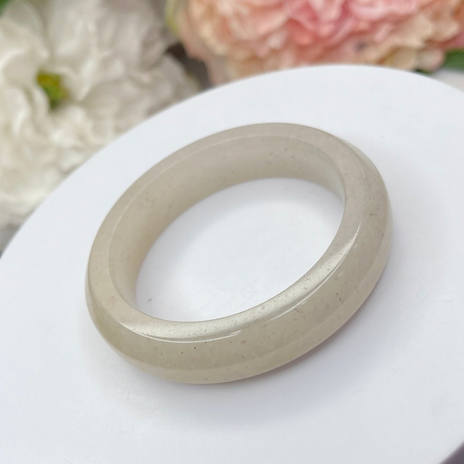 冰種紫玉俏黃翡六方鐲 51mm 佘太翠玉鐲手鐲, 1個