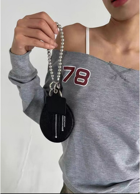 質感荔枝紋鑰匙包 配飾掛件