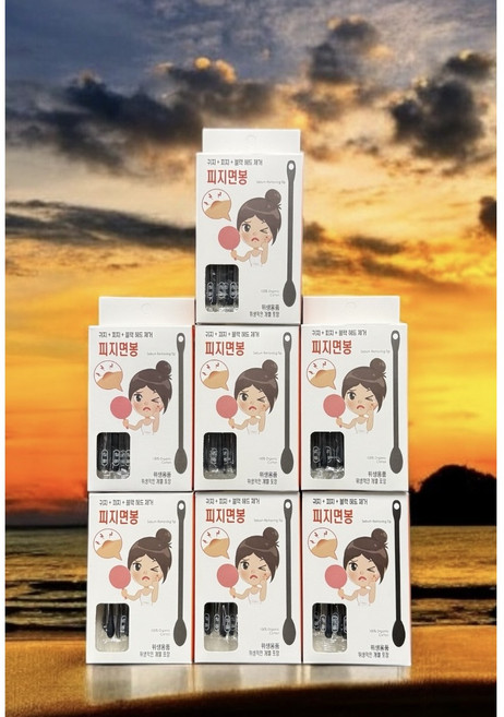 유기농 국내산 블랙헤드 압출 피지제거 면봉, 7박스, 30매