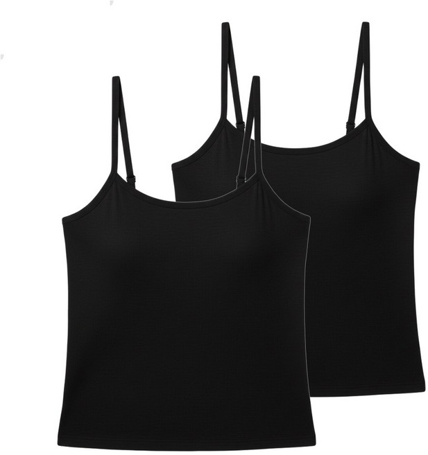 라비엔슬립 끈조절 이너 레이어드 브라 캡 내장 나시 탑 나시 2P