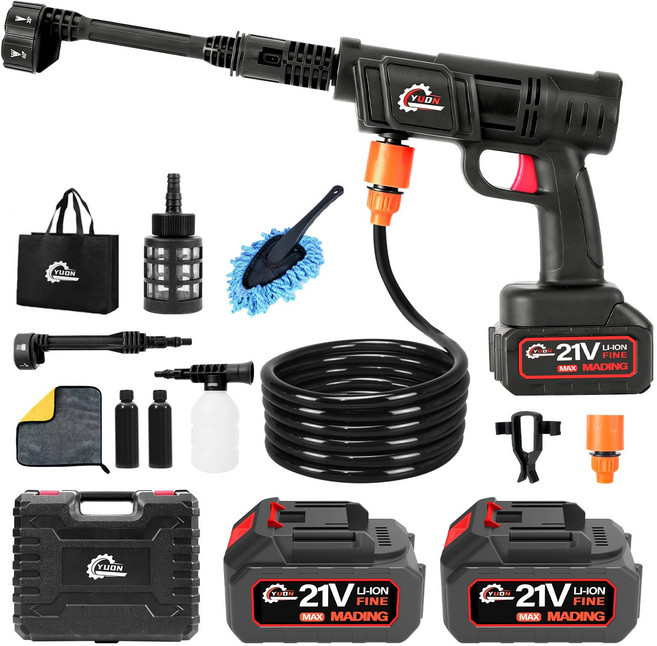 YUON 가정용 휴대용 충전 고압 무선 세차기 셋트, 1
