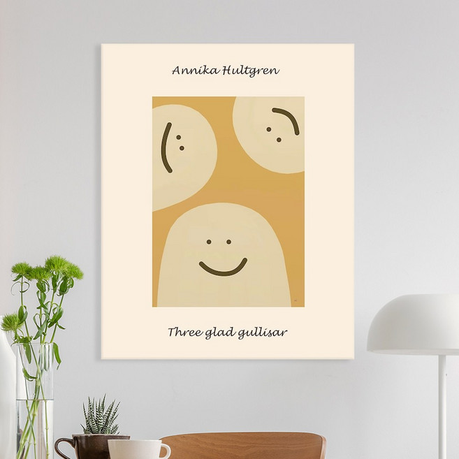 모던 미드 센츄리 모던 포스터 캔버스 액자 6 Three glad gullisar 인테리어 액자, 캔버스액자
