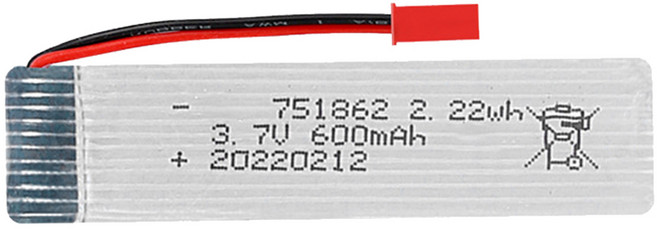 올칩 3.7V 600mAh 드론배터리 UDI U818A 호환 교체용, 1개, (U818) 3.7v 600mah(JST)