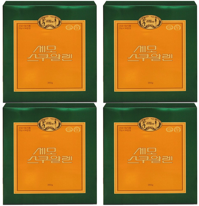 [세모몰] 세모 스쿠알렌 10g 36캡슐 4곽+사은품 증정 <오늘출발>, 36정, 360g, 4개