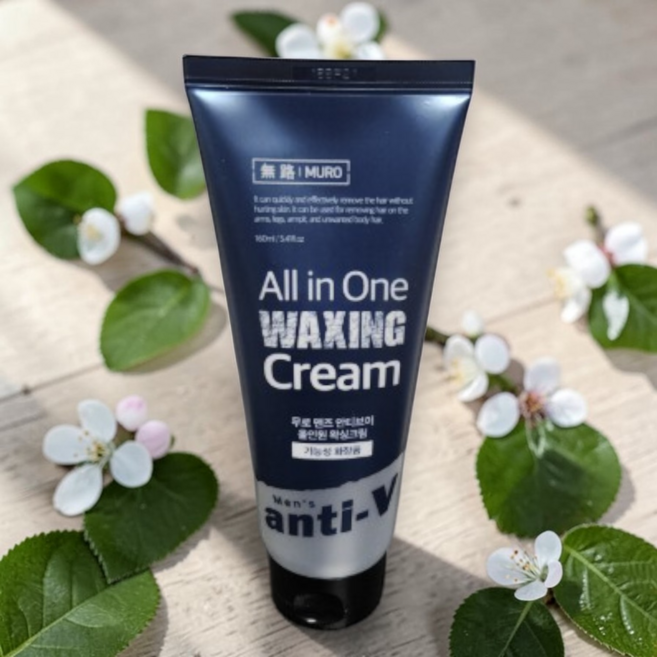 [온리포맨&쉬운제모] 무로 맨즈 안티브이 올인원 왁싱 크림 160ml 셀프제모 블루페로몬향 피부케어 매끈한피부 완벽제거 간편한사용 피부결케어 체모관리 쉽고빠른제모 바르는제모크림, 3개