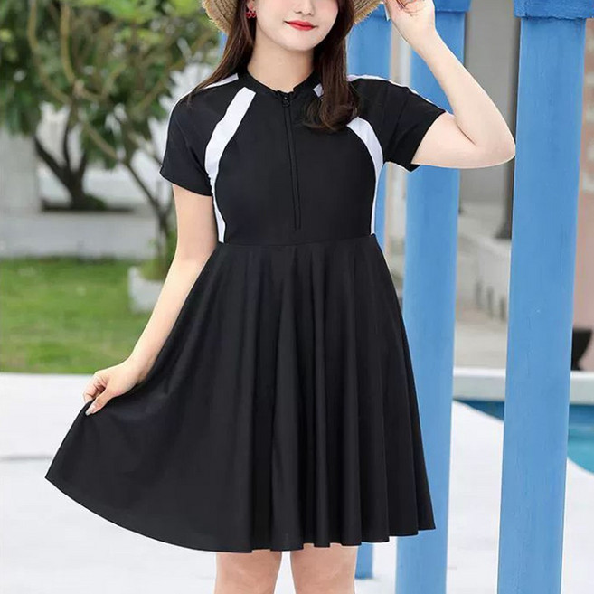 다이브온 빅사이즈 여성 래쉬가드 롱원피스 체형커버 엄마레쉬가드