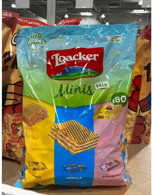 Loacker 綜合迷你威化夾心餅 80入, 800g, 1個